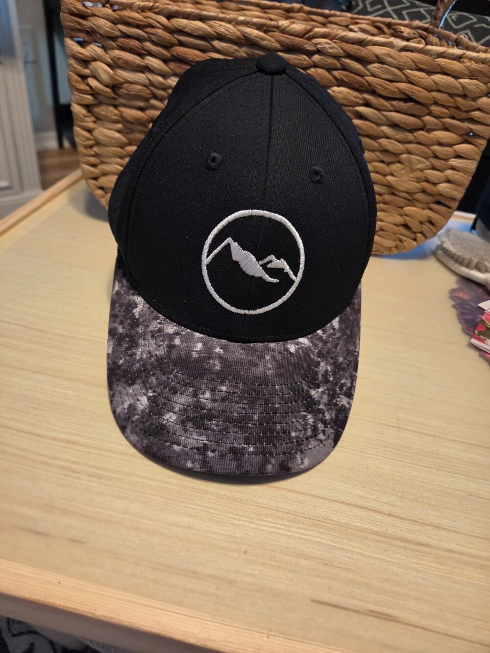 Sport-tek trucker baseball cap with mountain design